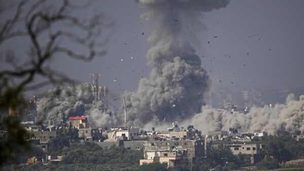 以色列空军空袭加沙地带 - 俄罗斯卫星通讯社
