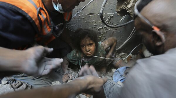 世界兒童日悲劇：加沙5500名兒童死於以色列襲擊 - 俄羅斯衛星通訊社