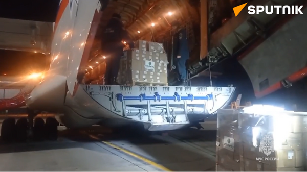 俄羅斯向加沙緊急空運救援物資 - 俄羅斯衛星通訊社