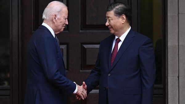 Встреча председателя КНР Си Цзиньпина и президента США Джо Байдена на полях саммита АТЭС в Сан-Франциско - 俄羅斯衛星通訊社