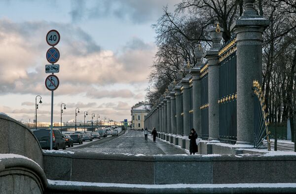 圣彼得堡宫廷滨河路夏园的篱笆墙。 - 俄罗斯卫星通讯社