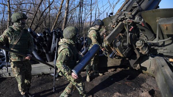 俄空降兵在第聂伯河右岸摧毁乌军一门西方制火炮 - 俄罗斯卫星通讯社