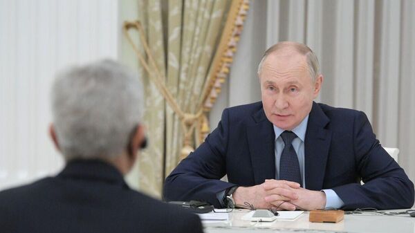 俄羅斯總統普京與印度外長蘇傑生 - 俄羅斯衛星通訊社