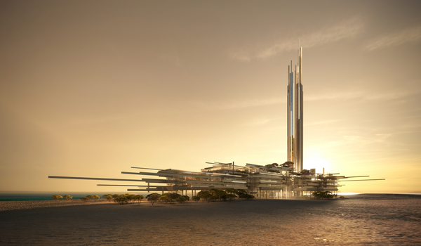 正在建造的沙特阿拉伯西北部的未來主義旅遊綜合體Epicon。 - 俄羅斯衛星通訊社