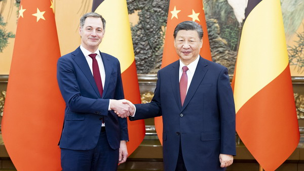 中國國家主席習近平會見比利時首相德克羅 - 俄羅斯衛星通訊社