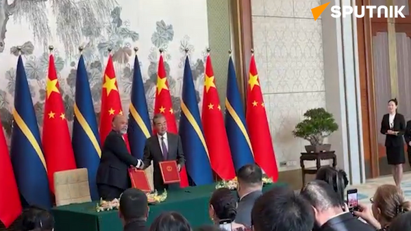 中国与瑙鲁签署联合声明文件 - 俄罗斯卫星通讯社