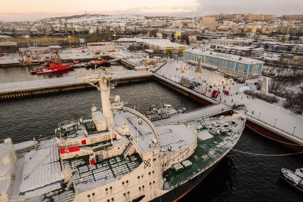 摩爾曼斯克港的“列寧號”核動力破冰船。 - 俄羅斯衛星通訊社