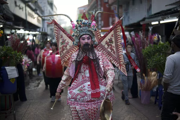 马来西亚吉隆坡，华人参加庆祝中国农历新年的游行。
