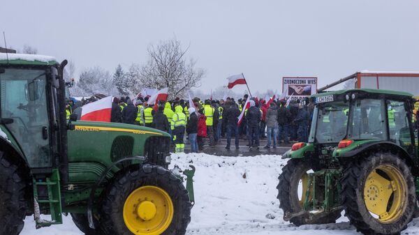 波兰农民的抗议活动 - 俄罗斯卫星通讯社