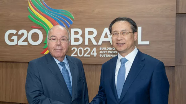 Министр иностранных дел Бразилии встретился с заместителем министра иностранных дел Китая Ма Чжаосюем - 俄罗斯卫星通讯社