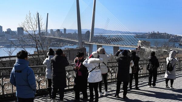 Китайские туристы во Владивостоке - 俄罗斯卫星通讯社