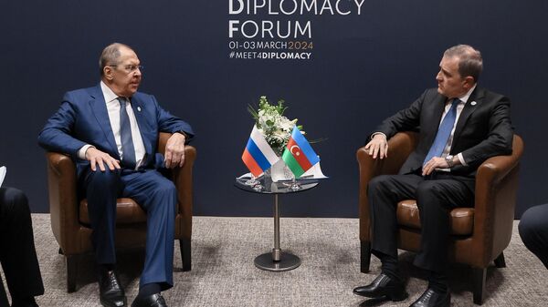 俄罗斯外长拉夫罗夫与阿塞拜疆外长巴伊拉莫夫 - 俄罗斯卫星通讯社