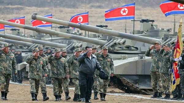 朝媒：金正恩測試朝鮮陸軍最新型坦克 - 俄羅斯衛星通訊社