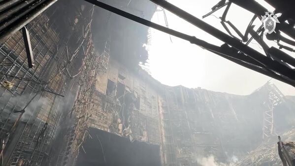 發生槍擊和火災的“番紅花城市大廳”音樂廳 - 俄羅斯衛星通訊社