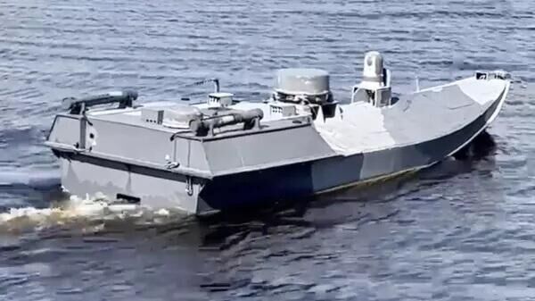 乌军一艘海上自杀式无人艇在金布恩沙嘴附近被摧毁 - 俄罗斯卫星通讯社