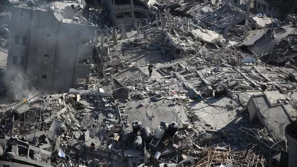 媒体：以色列正对加沙中部发动空袭 - 俄罗斯卫星通讯社