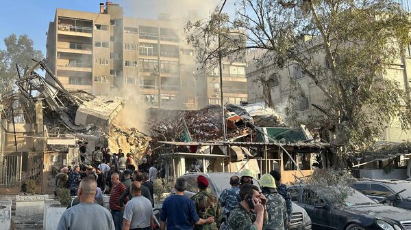叙利亚国防部：伊朗驻大马士革领事馆建筑在空袭中完全被毁 - 俄罗斯卫星通讯社