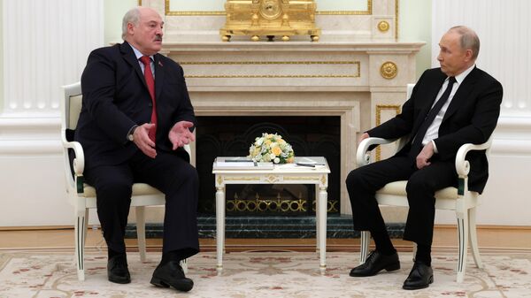俄羅斯總統普京與白俄羅斯總統盧卡申科 - 俄羅斯衛星通訊社