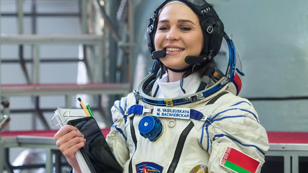 白俄罗斯宇航员玛丽娜·瓦西里耶夫斯卡娅 - 俄罗斯卫星通讯社