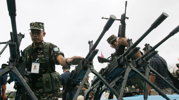 菲律宾军人在军事演习中 - 俄罗斯卫星通讯社