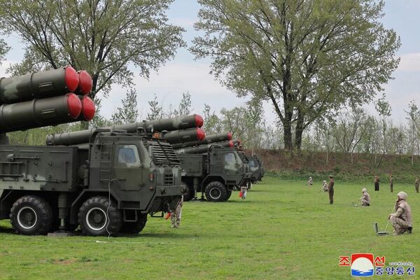 朝鮮首次舉行使用600毫米超大型火箭炮的核反擊演習 - 俄羅斯衛星通訊社