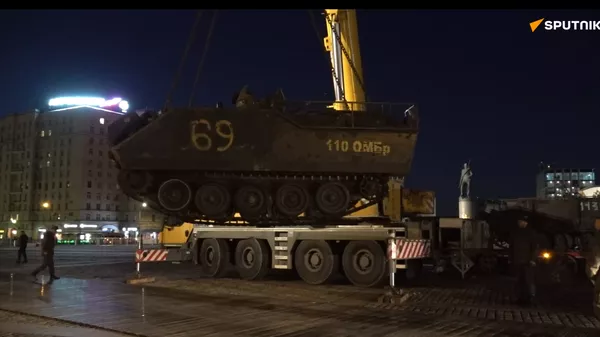 缴获的豹式坦克将于 5 月 1 日在莫斯科俯首山展览 - 俄罗斯卫星通讯社