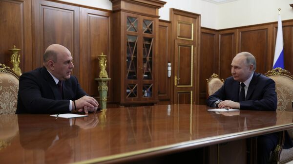 普京会见米舒斯京：若您继续担任政府总理职务，那就是非常正确的事情 - 俄罗斯卫星通讯社