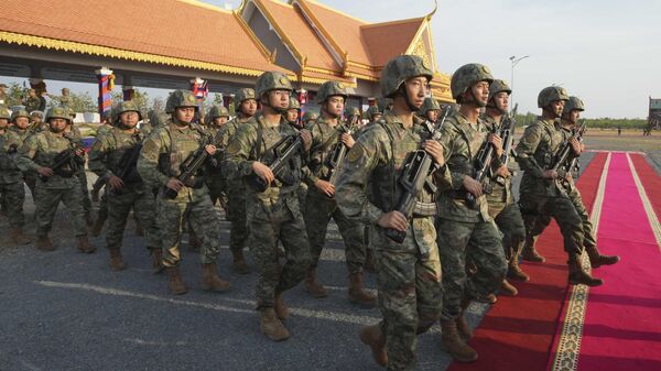 中柬“金龍-2024”聯演中的中國軍人 - 俄羅斯衛星通訊社