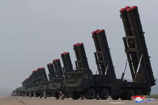 朝鮮進行600毫米超大型火箭炮示威齊射 朝鮮進行600毫米超大型火箭炮示威齊射 - 俄羅斯衛星通訊社