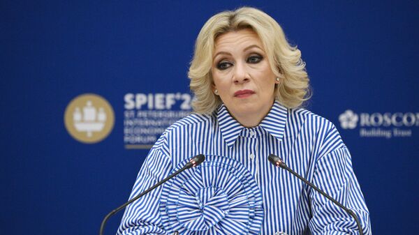 俄罗斯外交部发言人玛丽亚·扎哈罗娃 - 俄罗斯卫星通讯社