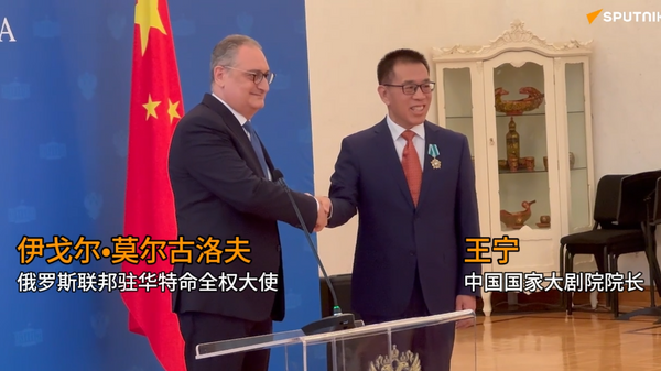 中國國家大劇院院長王寧獲得俄羅斯總統簽發的 “友誼勳章” - 俄羅斯衛星通訊社