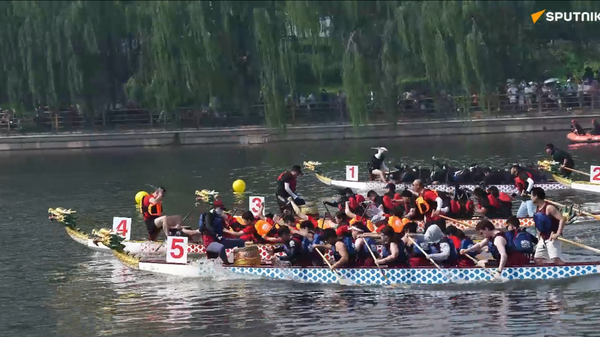 北京通州区举行端午节龙舟赛 - 俄罗斯卫星通讯社