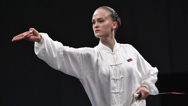 俄罗斯人在喀山金砖国家运动会上获得武术套路金牌