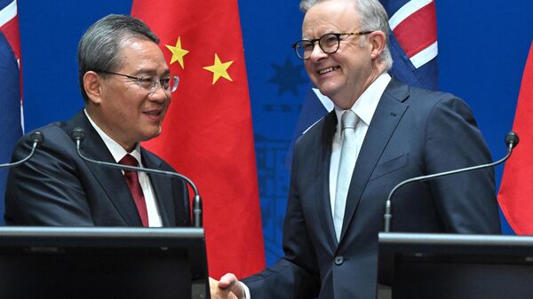 李强同澳大利亚总理阿尔巴尼斯举行第九轮中澳总理年度会晤 - 俄罗斯卫星通讯社