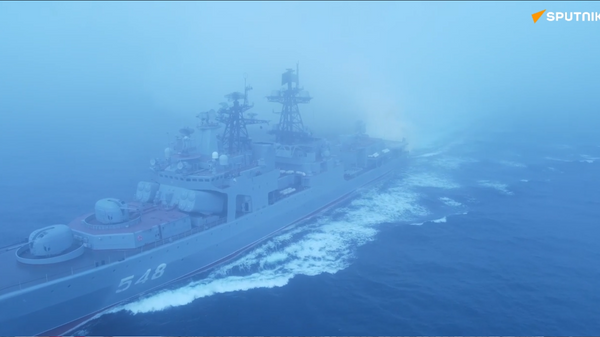 俄太平洋艦隊在日本海開炮演練 - 俄羅斯衛星通訊社