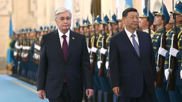 哈薩克斯坦總統托卡耶夫會見中國國家主席習近平 - 俄羅斯衛星通訊社
