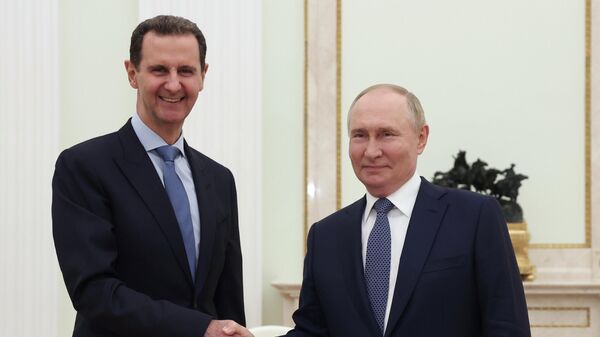 普京會見敘利亞總統阿薩德 - 俄羅斯衛星通訊社