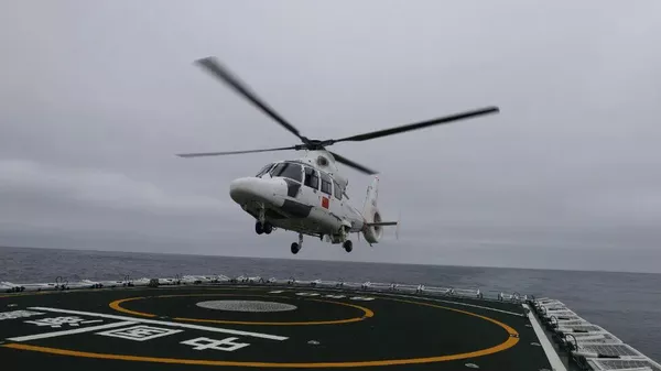 中國海警首次帶直升機隨艦執行公海飛行執法任務 - 俄羅斯衛星通訊社