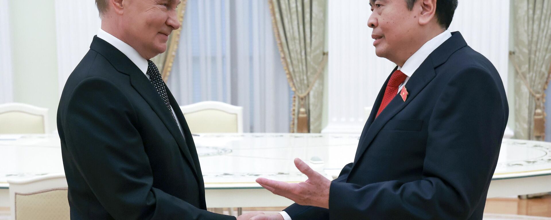 俄总普京在克宫接见越南国会主席陈青敏 - 俄罗斯卫星通讯社, 1920, 10.09.2024