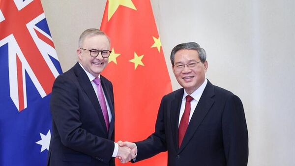 李強會見澳大利亞總理阿爾巴尼斯（資料圖） - 俄羅斯衛星通訊社