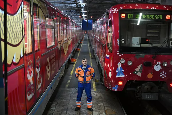 Запуск тематического поезда Китайский Новый год в Москве Запуск тематического поезда Китайский Новый год в Москве - 俄羅斯衛星通訊社