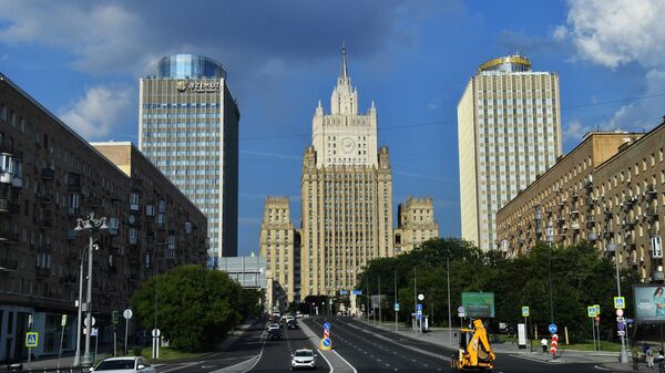 Здание МИД России в Москве. - 俄罗斯卫星通讯社