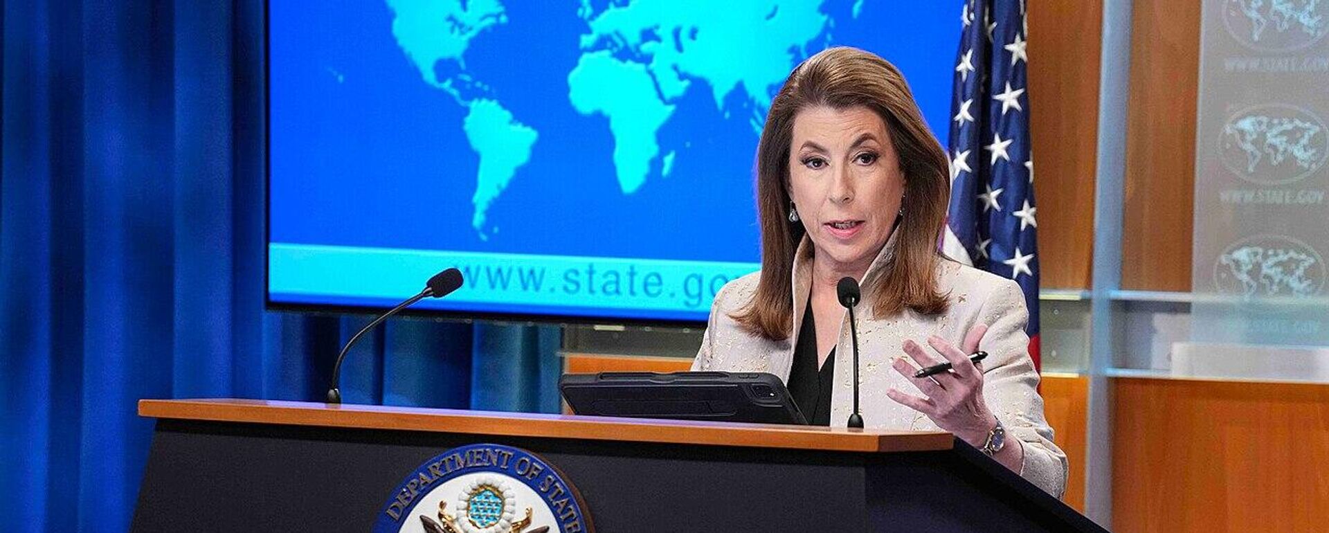 美国国务院发言人塔米·布鲁斯 - 俄罗斯卫星通讯社, 1920, 03.07.2025