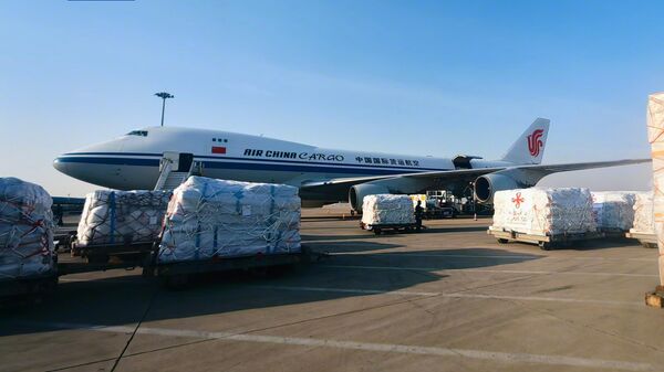 中國政府向緬甸提供的首批緊急人道主義地震救災援助物資啓運 - 俄羅斯衛星通訊社