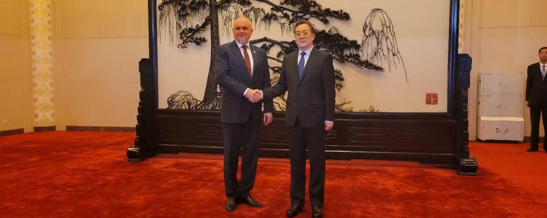 丁薛祥4月18日在北京会见俄罗斯能源部长谢尔盖·齐维列夫 - 俄罗斯卫星通讯社, 1920, 18.04.2025
