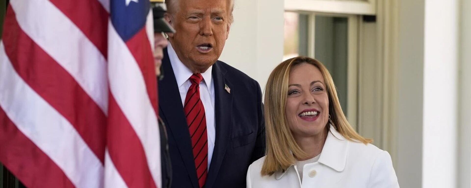 意大利總理梅洛尼在歐美分歧背景下呼籲讓西方再次偉大 - 俄羅斯衛星通訊社, 1920, 18.04.2025