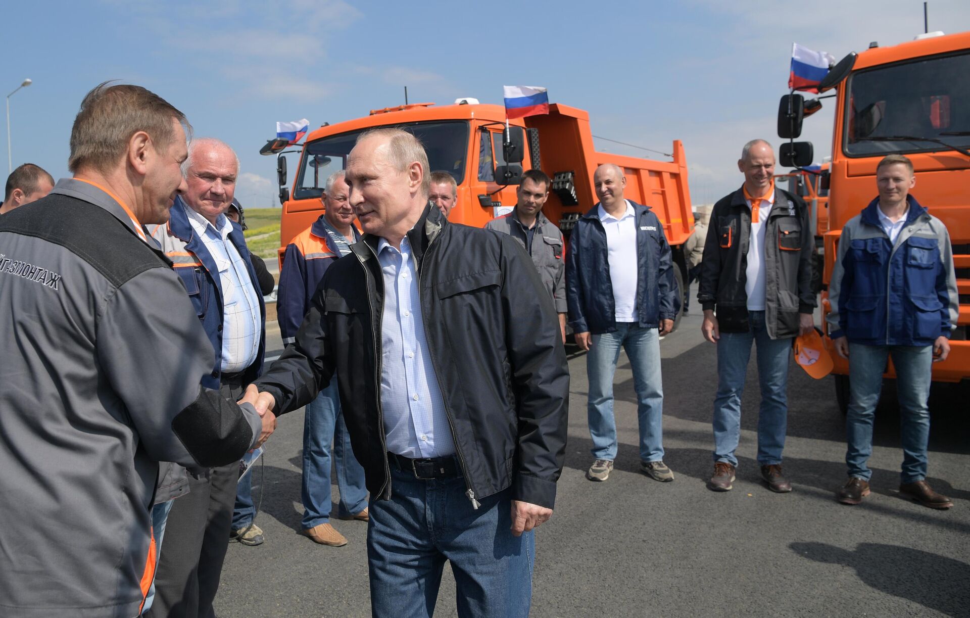 19 Президент РФ В. Путин принял участие в открытии Крымского моста - 俄罗斯卫星通讯社, 1920, 07.05.2025