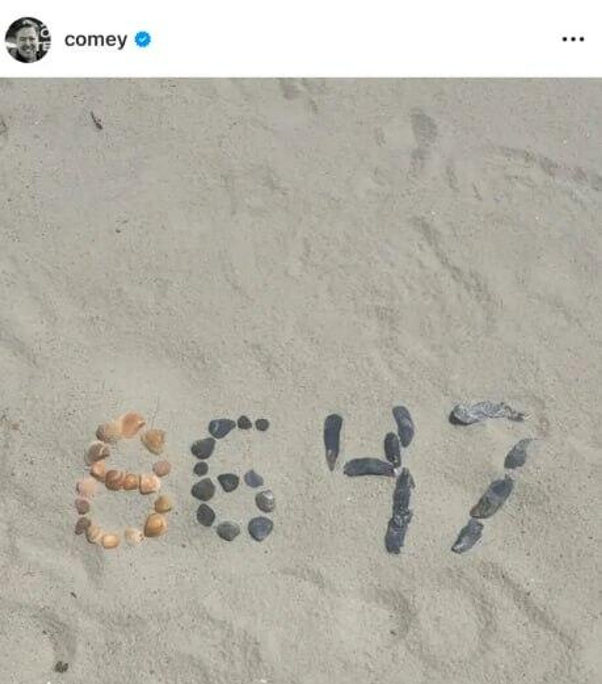 美国前联邦调查局局长詹姆斯·科米在Instagram发布的海滩贝壳照片 - 俄罗斯卫星通讯社, 1920, 17.05.2025