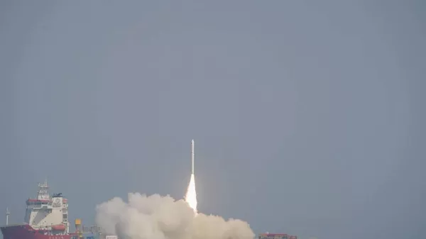 穀神星一號海射型(遙五)運載火箭發射瞬間 - 俄羅斯衛星通訊社
