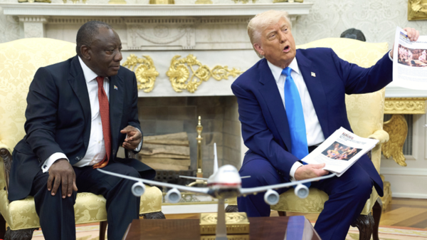 特朗普与南非总统会晤时发生争执 - 俄罗斯卫星通讯社